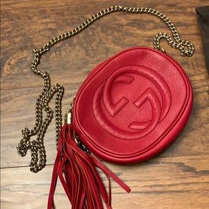 Gucci disco bag in red